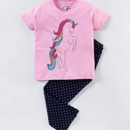 Nite Flite Girls Conversational Printed Pure Cotton Night Suit-image-22
