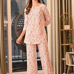 Mintmarie Women Printed Night suit-image-30