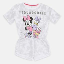Pantaloons Junior Girls Minnie Mouse & Donald Duck Printed Night suit-image-55