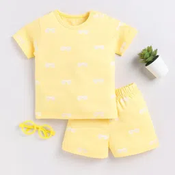 Clt.s Kids Printed Pure Cotton T-shirt With Shorts-image-23