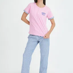 mackly Typography Printed Night Suit-image-30
