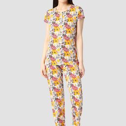 zebu Ethnic Motifs Printed Pure Cotton Night Suit-image-66