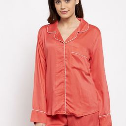 DOOR74 Women Coral Night suit-image-71