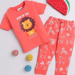 BUMZEE Boys Graphic Printed Pure Cotton Night Suit-image-44