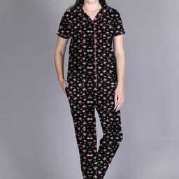 LYRA Floral Printed Pure Cotton Night Suit-picture-57