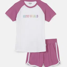 mackly Girls Typography Printed Night Suit-image-36