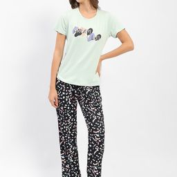 MADAME M SECRET Typography Printed Night suit-image-12