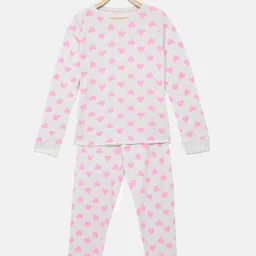mackly Girls Conversational Printed Long Sleeves Night suit-image-22