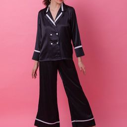 Ezme Studio Long Sleeves Satin Shirt & Trousers Co-Ords-picture-37