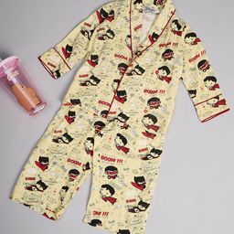 Stylo Bug Boys Superhero Printed Night suit-image-54