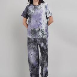 Lugo Abstract Printed T-shirt & Trousers Set-23