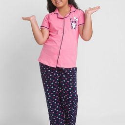AV2 Girls Graphic Printed Pure Cotton Night Suit-image-84
