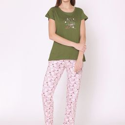 Bodycare Women Printed Pure Cotton Night suit-image-47