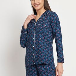 Kashana Abstract Printed Night suit-picture-5