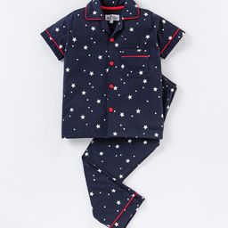 Nite Flite Boys Conversational Printed Pure Cotton Night Suit-image-68