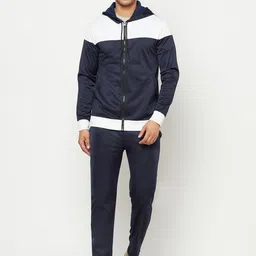GLITO Colourblocked With Neon Stripe Stretchable Gym Wear Tracksuit-picture-41