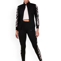 BENZOS Printed Mock Collar Tracksuits-image-10