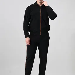 BAESD Men Zipper Mock Collar Tracksuits-image-95