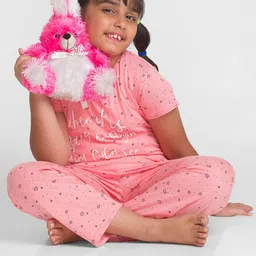 AV2 Girls Conversational Printed Pure Cotton Night Suit-image-83