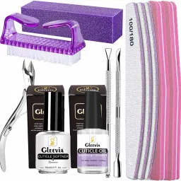 Nail Cuticle Remover Kit Combo Pack of Filer & Buffers, Nipper, Peelar & Pusher, Cuticle Oil & Softener for Nail Care-20