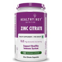 HealthyHey Nutrition Zinc Citrate,  120 capsules -19