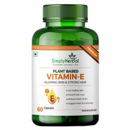 Simply Herbal Plant Based Vitamin-E,  60 capsules -47