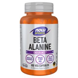 Now Beta-Alanine 750mg,  Unflavoured  120 veggie capsule(s) -52