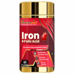 Vitaminnica Iron + Folic Acid,  60 veggie capsule(s) -27