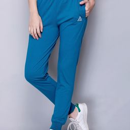 ELPIDA Women Mid-Rise Regular Fit Cotton Track Pants-image-3