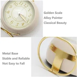 adj Analog Cream Clock image 5