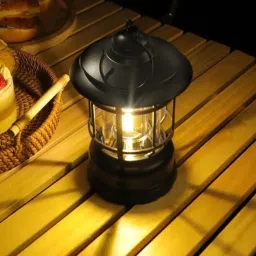 Waterproof Flashlight COB Tent Lamp Soft Light Black Metal, Plastic Hanging Lantern-7