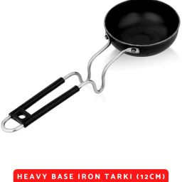 Heavy Quality Base Iron Tadka Pan 12 cm diameter 0.2 L capacity-1