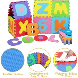 kelosk Puzzle Foam Mat for Kids Interlocking Learning A-Z& 0-9 Rug Play Soft Floor Toy image 4