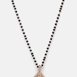 PANASH Gold Plated CZ-Studded & Beaded Mangalsutra image 3
