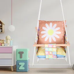 Wooden Baby Swing for Kids jhula with 2 Pillows, Hanging Swing For Baby Swings-image-86