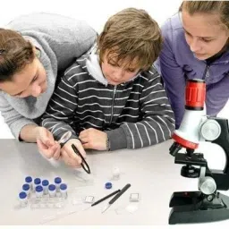 zuuluzrs Science Kits with Slides Educational Beginner Microscope Kit with image 4