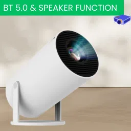 CLAIRBELL Mini HD Projector for Home 4KSupport With Built-in App Netflix/Prime/YouTubeZ471 (4500 lm / 1 Speaker / Wireless / Remote Controller) Portable Projector-picture-4