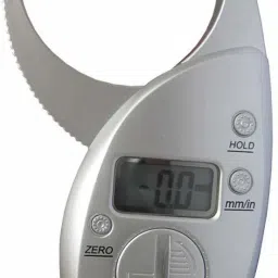Home Trade Tree2018 Digital Electronic Handheld Body Fat Caliper Measurement Device Tool Skinfold LCD Display Tester Analyzer, Silver Body Fat Analyzer-34