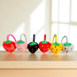 Kids Plush Strawberry Earmuffs Soft Winter Ear Warmers in Assorted Colors Ear Muff-image-57