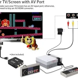gamenophobia Games for Kids Classic Retro Game Console with 620 Video Games and 2 Controllers NA GB with 620 image 3