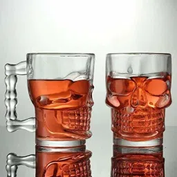 (Pack of 2) Home Daily Use Tableware Beer Mug, Crystal Clear Mug, 520 ml Glass Set (520 ml, Glass) Glass Set Beer Mug-picture-9