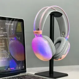 tecore PM860 Wireless Bluetooth Headphones & RGB Lights Active Noise Cancelling Bluetooth Headset image 2