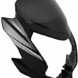 Front Headlight Visor For Passion X Pro (Black/Grey) Bike Headlight Visor-image-3