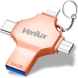 ZITRONIX Four in One 64GB USB Flash Drive Lightning Micro Type C 64 GB Pen Drive Compatible with Mobile, Tablet, Laptop, Desktop Computer USB 3.0 Metal Case-image-26