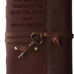 Handmade Diary with Motivational Quotes on leather Cover A5 Diary Unruled 144 Pages-picture-24