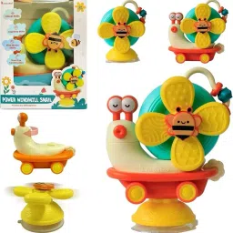 5-in-1 Suction Spinner Windmill Toy|Colorful Baby Toy For Bath & Play For Kids Rattle-10