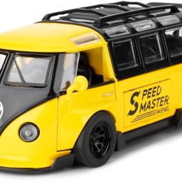 1.32 Volkswagen Bus, Alloy Pull Back Toy car with Sound and Light for Kids-image-33