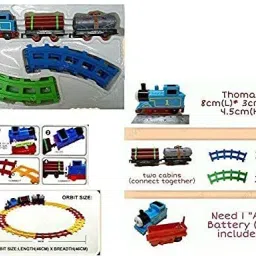 just craft Thomas Cartoon Train Track Set Toy for Kids image 3