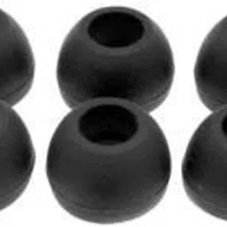 ENMORA 37_ST-EARPHONE BUDS PADS_ Soft Silicone Black Color Rubber Earbuds Tips Eartips Earpads Earplugs in Earphones and Bluetooth Medium Size (10 Pcs Pack, Black) In The Ear Headphone Cushion (Pack of 10, Black) In The Ear Headphone Cushion-43