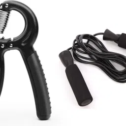 Premium Quality Combo of Hand Gripper with Skipping Rope Fitness Accessory Kit Kit-image-52